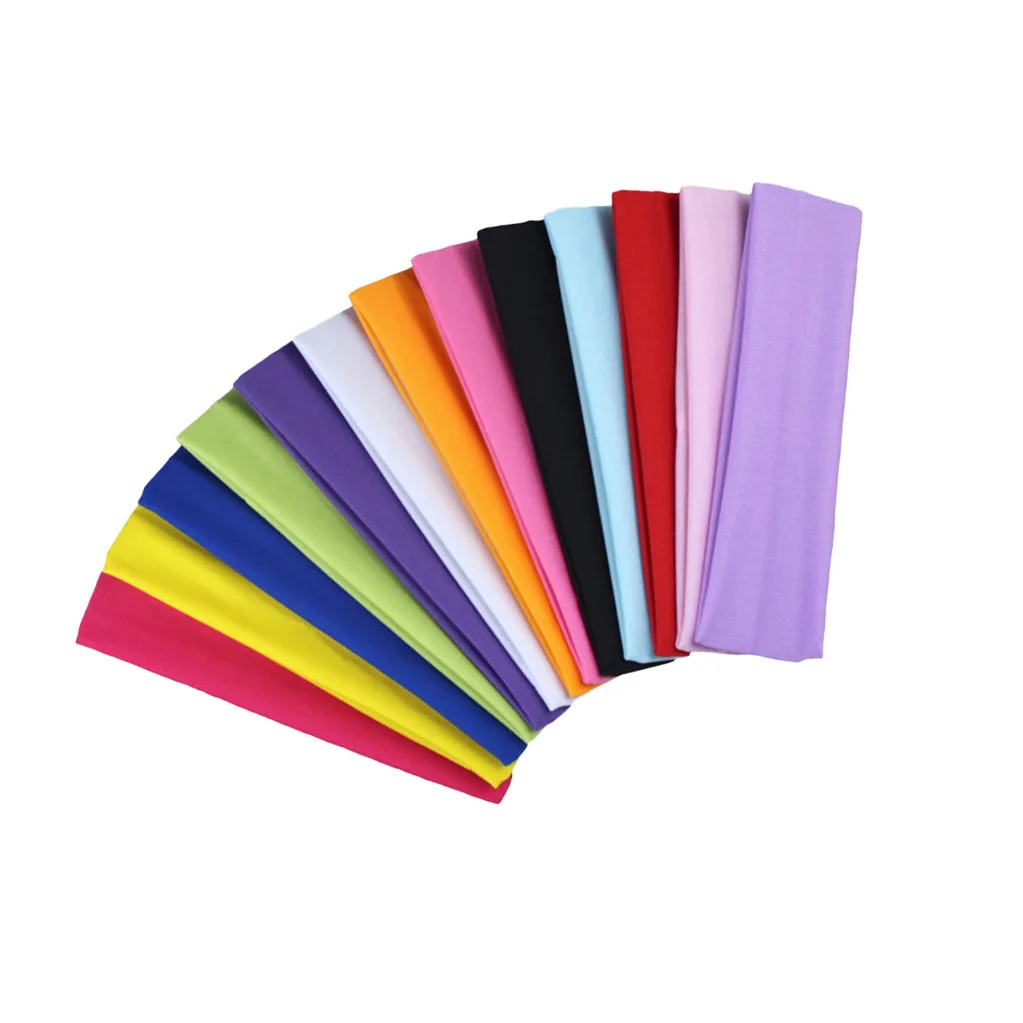 Solid Sports Headband Women Fashion Elastic Hair Bands Running Fitness Yoga Headwear Female Stretch Wash Makeup Hair Accessories