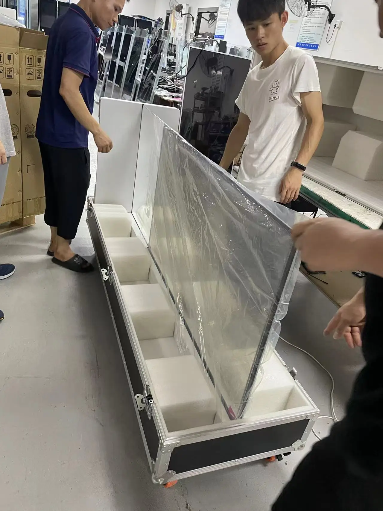 Transparent Android OLED LCD Touch Display Smart High Brightness 49inch 55 Inch Transparent OLED Displays