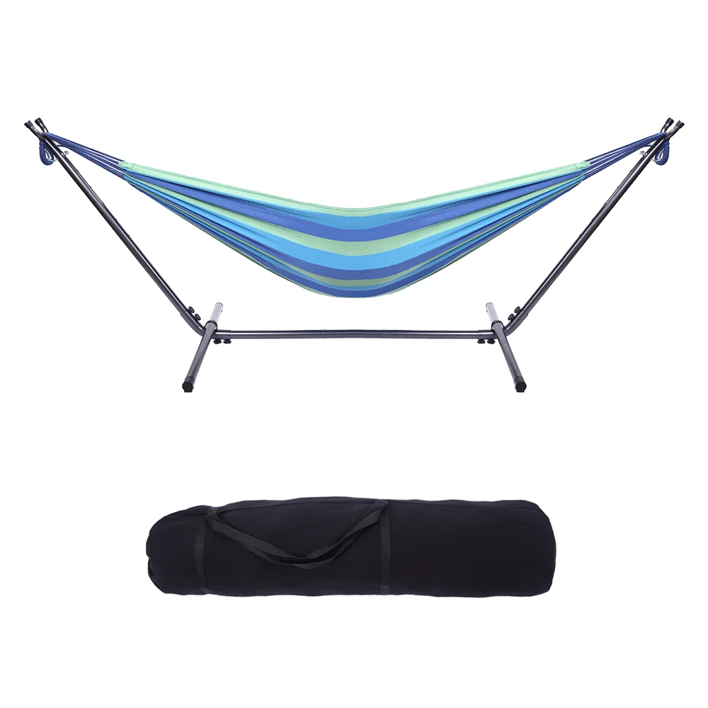 Portable outdoor garden fashion hammock with metal frame
