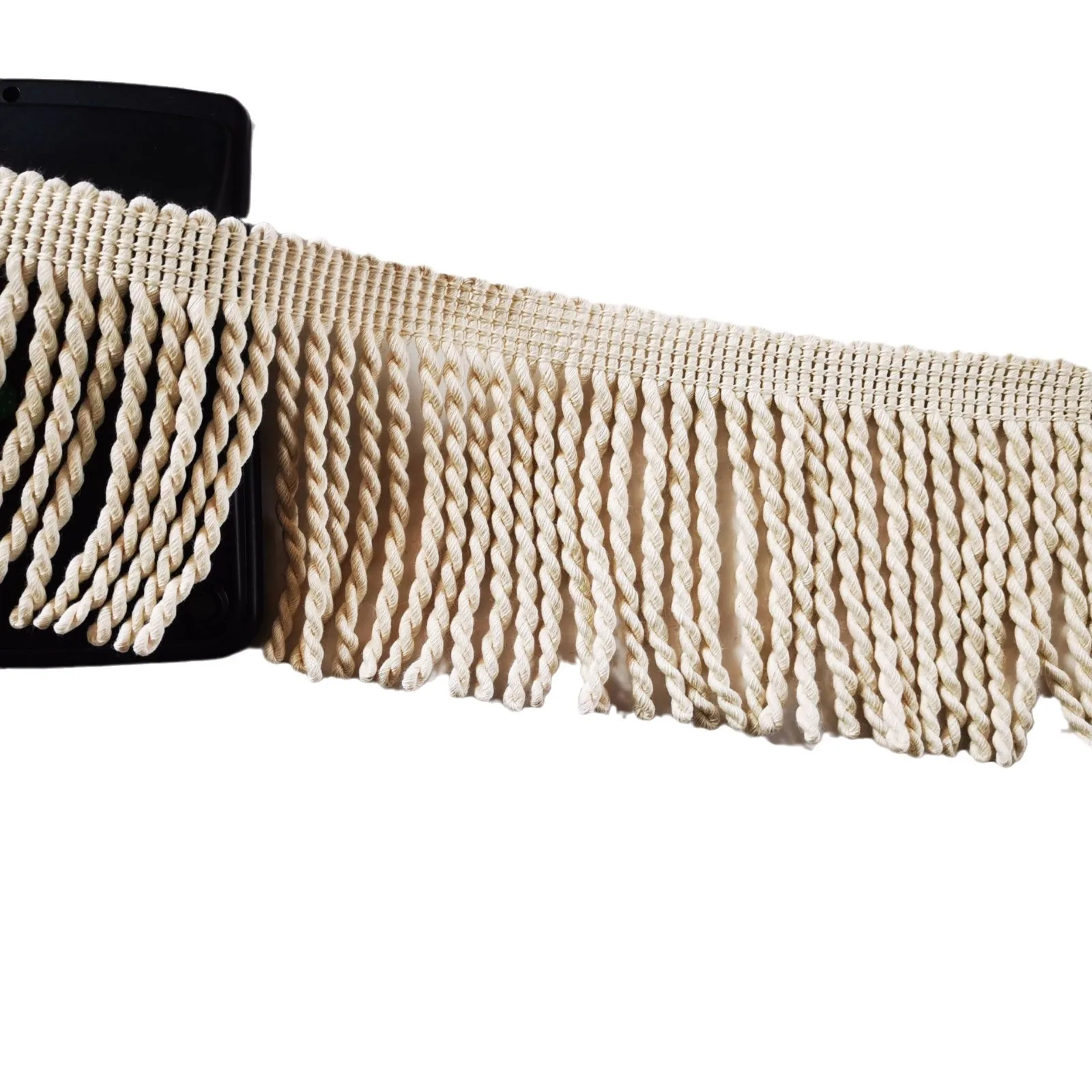 Custom cotton twisted bullion fringe home textile sewing accessories beach umbrella decoration