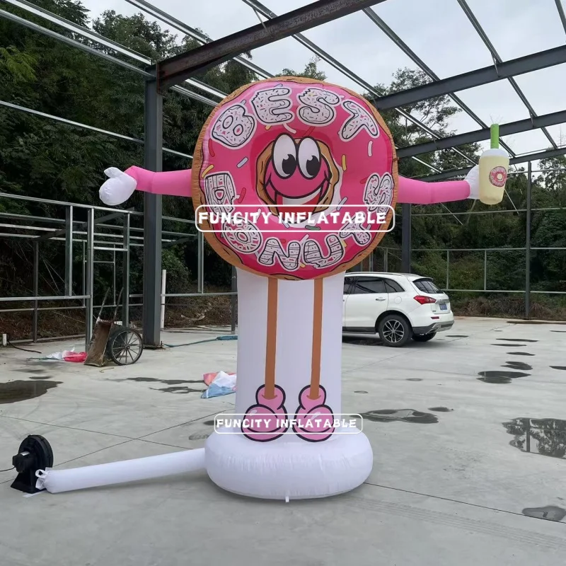 3m High Air Dancer Waving Hand with LED Light Air Tube Man Inflatable Inflatable Tube Man Inflatable Donut for Advertising