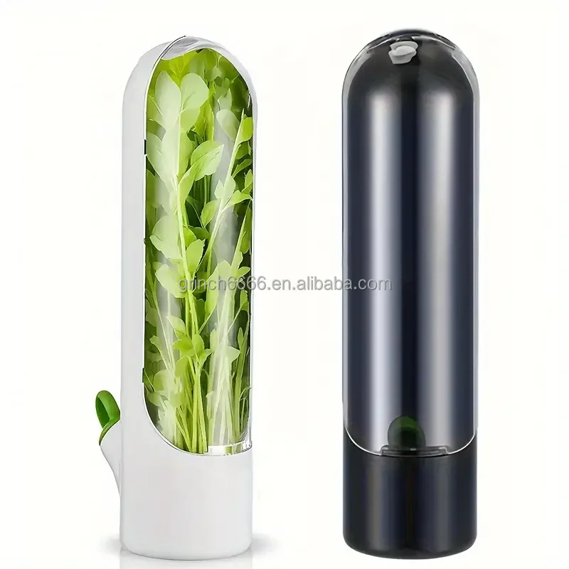 Refrigerator Fresh keeping Cup Container Fruit Vegetable Crisper Crisper Vanilla Fresh keeping Cup Herb Saver Keeper