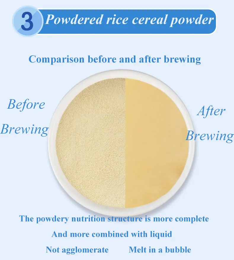 
2021 high quality baby cereal food infant powder food maker canned baby cereal for baby 