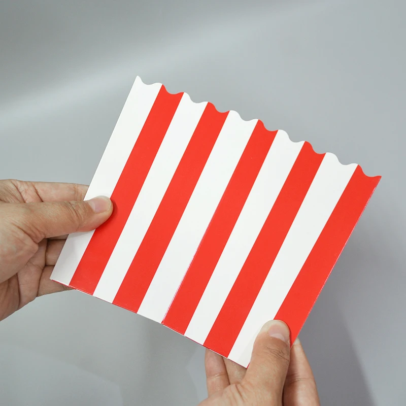 Custom Wholesale Cheap Disposable Pop Corn Packaging Classic Party Food Grade Popcorn Box