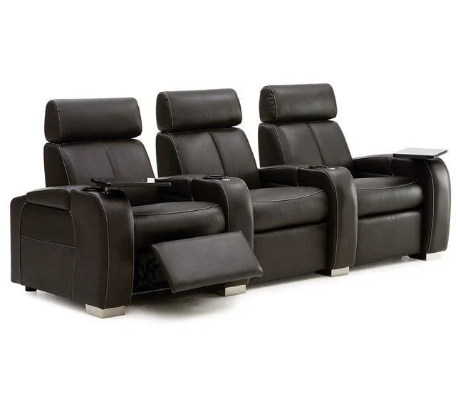 VIP Cinema Seating Luxury Recliner Sofa Mini Top Grain Leather Modern Sofa