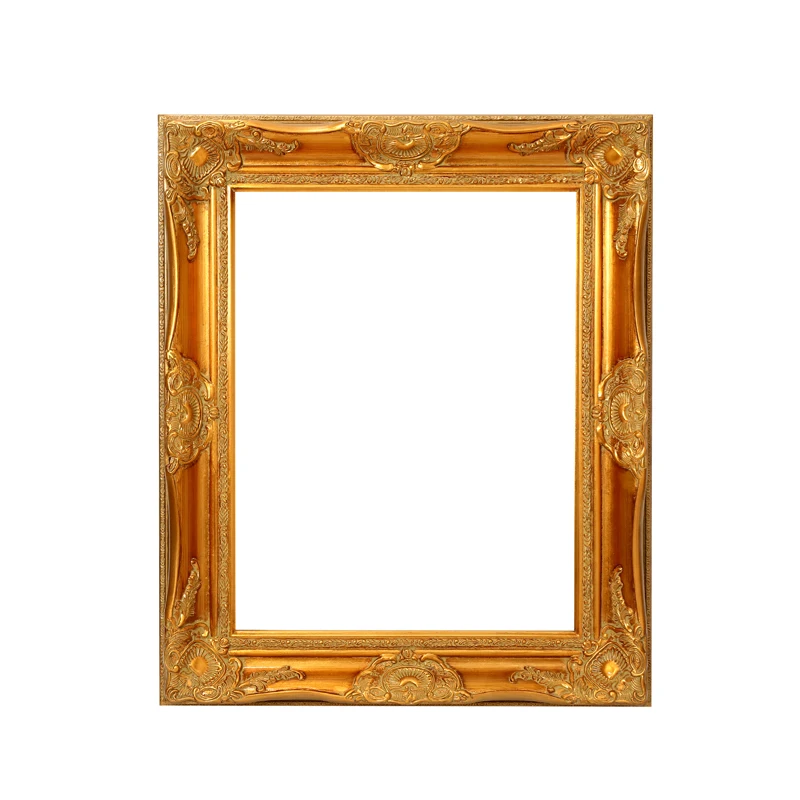 Custom Antique Frame Baroque Gold Picture Frame Wood Painting Frame