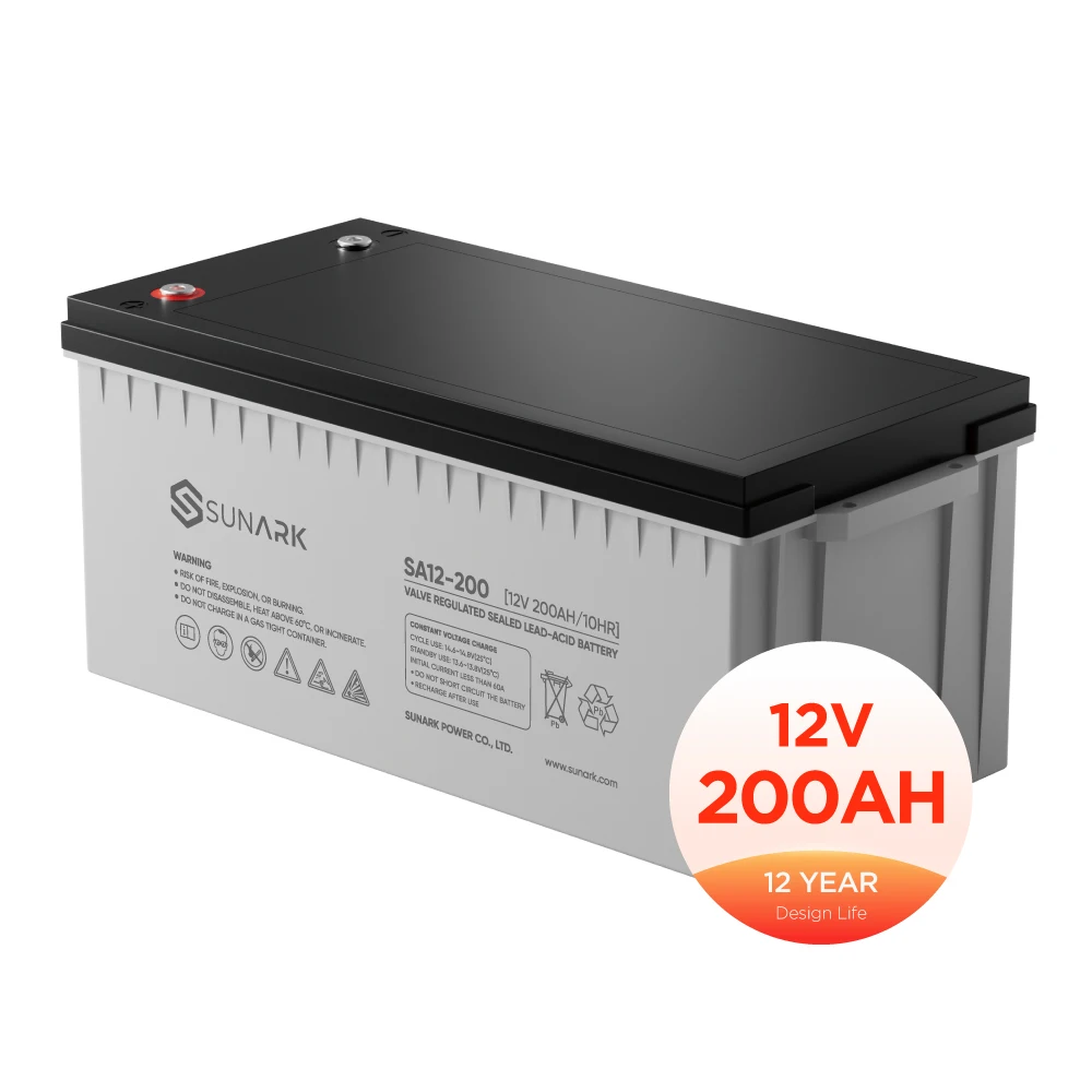Maintenance Free Portable 12V 200Amp Lead Acid Battery Inverter 200 Amp 12 V 280Ah Solar System Battery