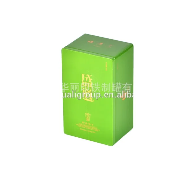 Green tea tin box