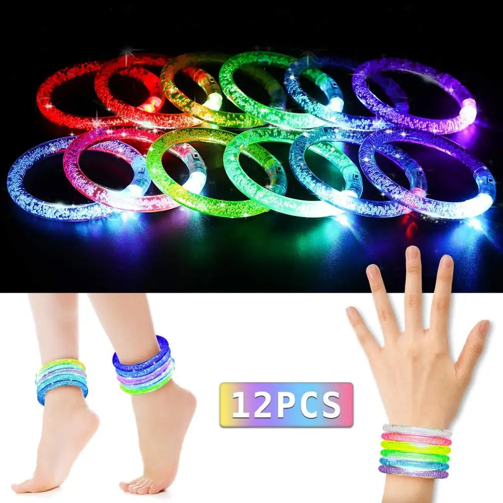 Светящийся браслет, цветной светящийся светодиодный акриловый браслет, светящиеся в темноте светящиеся игрушки светящийся браслет для вечеринки, рекламное использование
