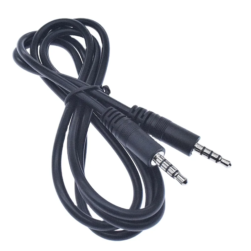 Factory customized 3.5 mm Aux Audio Video Cable speaker/headphones stereo cable  male  to male