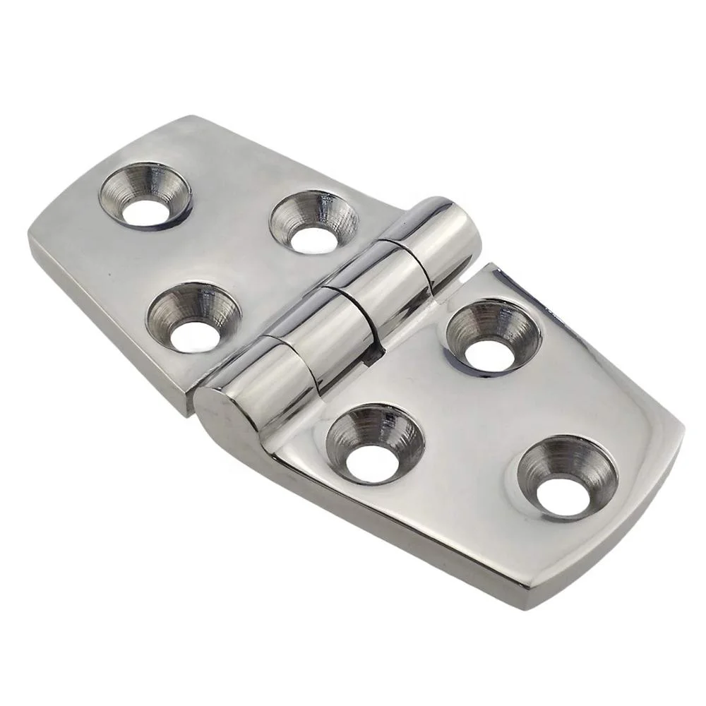 Marine Grade316 Stainless Steel Mirror Polished Casting heavy duty door hinge for Boat