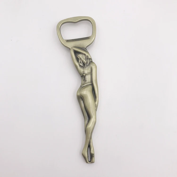 Оптовая продажа, 3d-логотип на заказ, металлическая открывалка для бутылок пива, вина с магнитом на холодильник