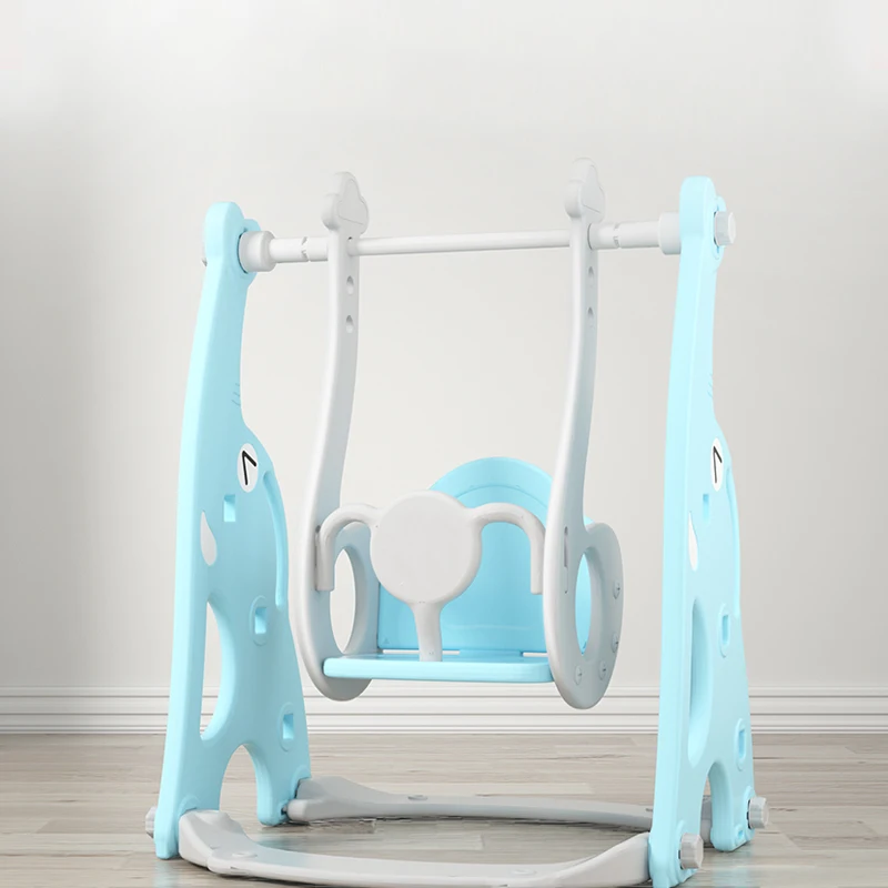 Preschool combination children kids baby indoor toy slide with swing Set kids plastic slide swing