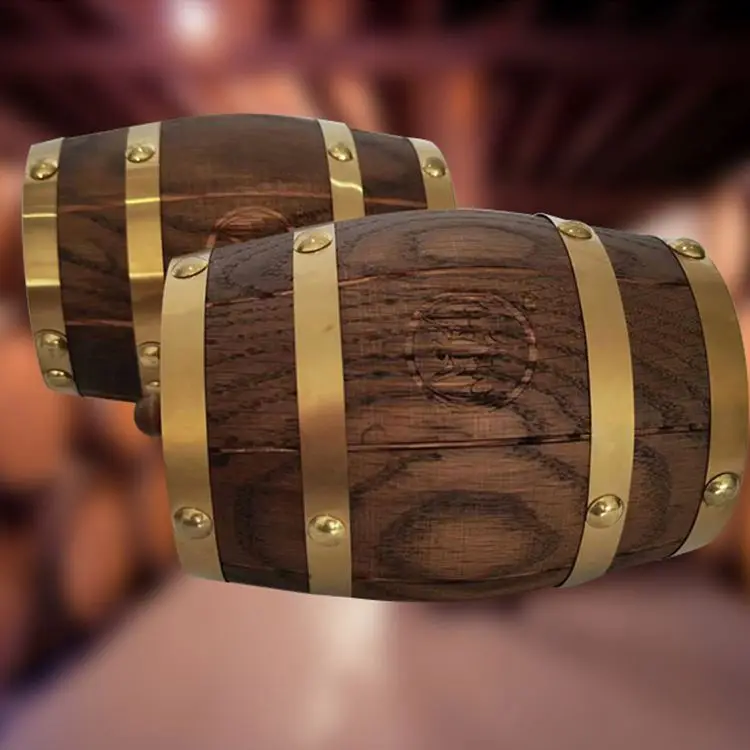 Caoxian Factory Cheap Small Mini Wooden Keg Coffee Bean Packaging Barrels Wholesale