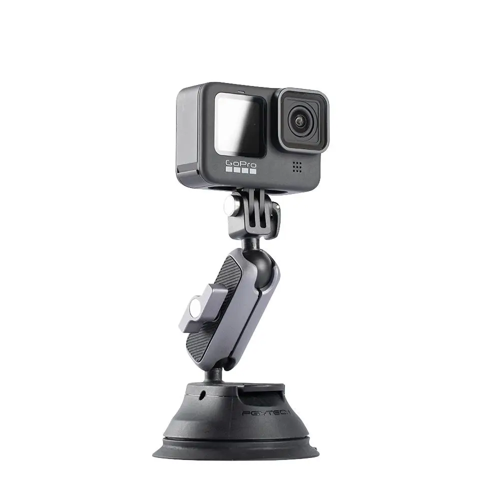 
PGYTECH Action Camera Gopro Foldable Suction Cup Sucker Mount for DJI OSMO Action Car Sucking Glass Gimbal Accessories 