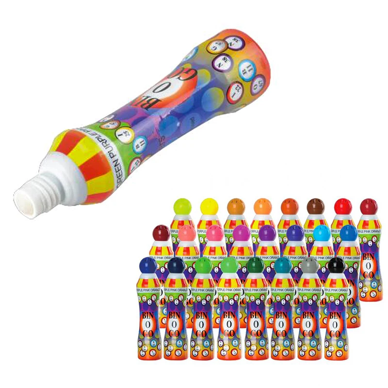 Бинго lotto dot маркеры 10 мм перо 1 5 oz красочные нетоксичные чернила подушечка dabber клей маркер для детей Рисунок Игрушки канцелярских