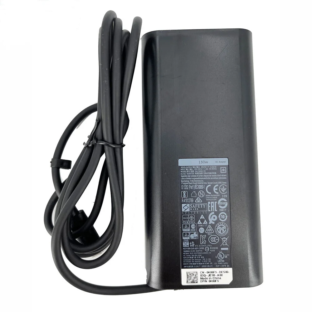 07XCR6 original AC Adapter Charger 20V 6.5A 130W Type-c adapter for Dell Precision 3560 3561 DA130PM170