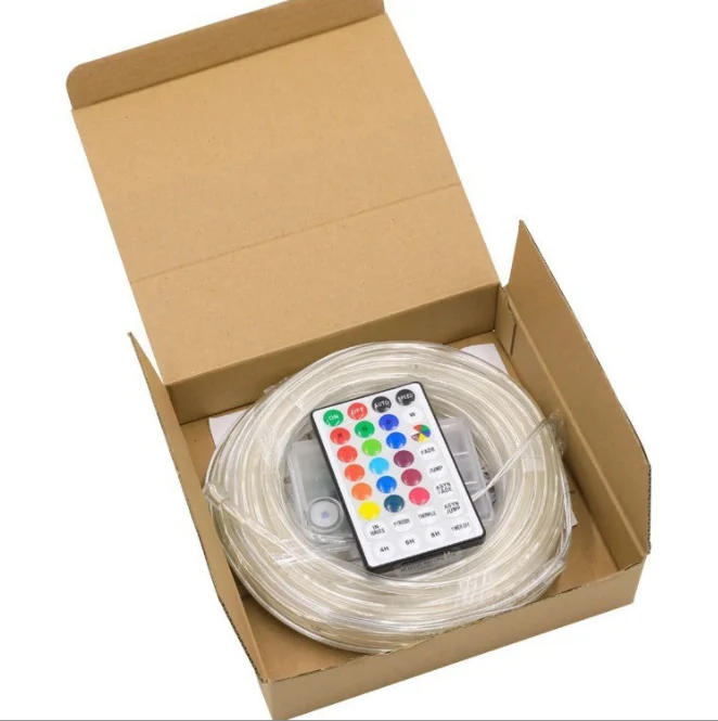 RGB seven color tube light RGB 16 color changing hose light outdoor garden decoration atmosphere  trampoline rope light