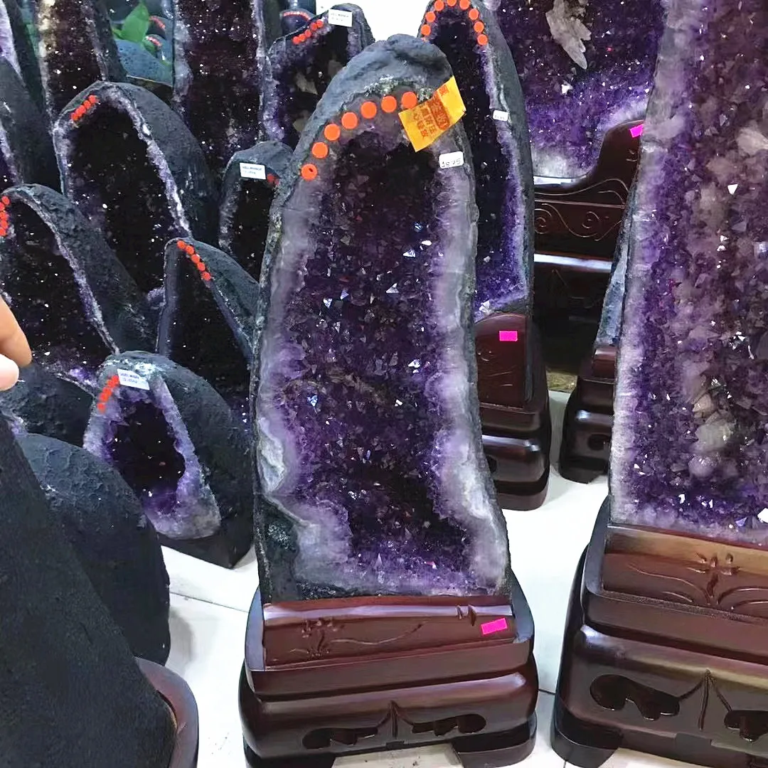 optional brazil amethyst cave healing crystals Uruguay Large amethyst geode for home decor