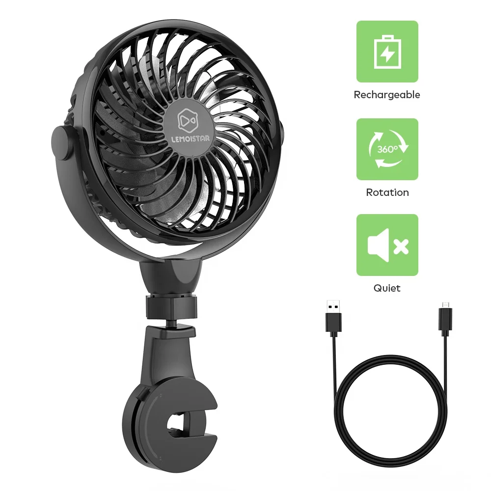 
New design high quality USB car mini fan with hook car fan 