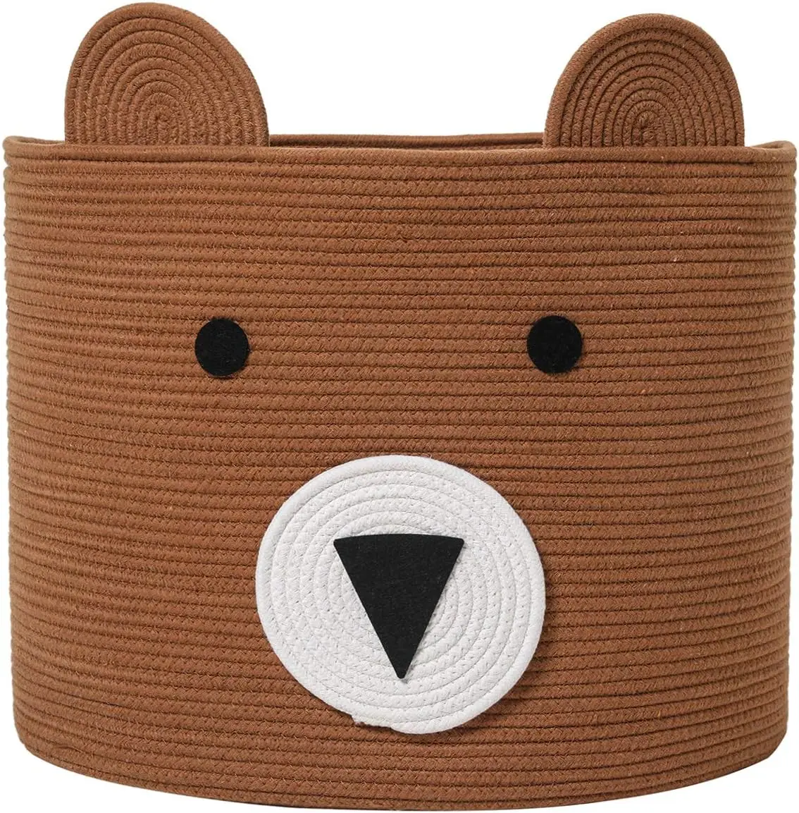 Cartoon Animals Hand Woven Storage Basket Kids Toys Desktop Organizer Sundries Cotton Rope Storage Baskets