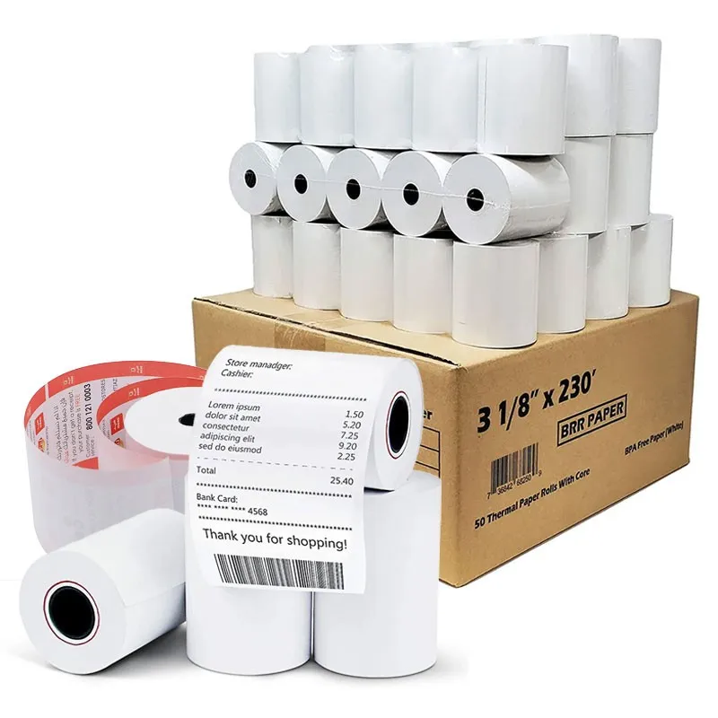 Thermal Paper roll 80*80mm/57*40mm Cash Register Paper ATM POS Bank Thermal Paper roll
