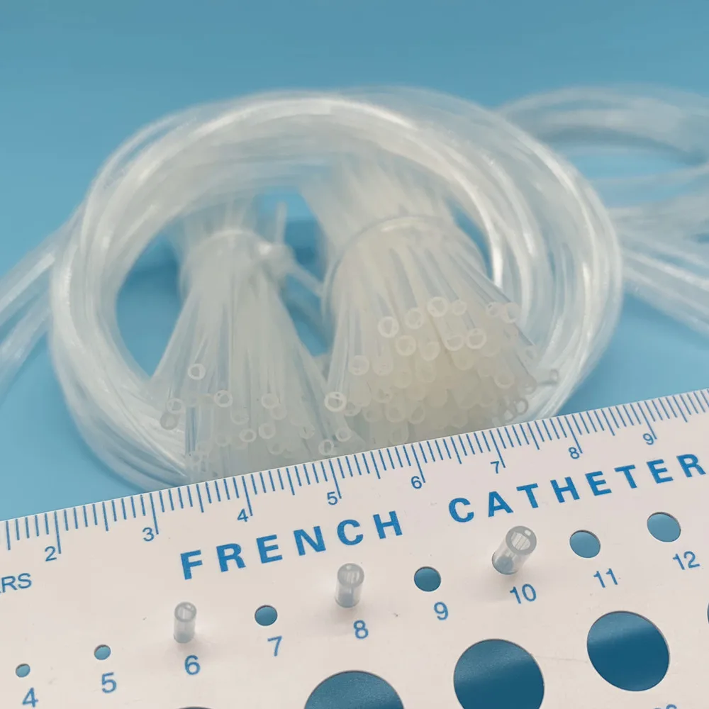 Customized silicone double cavity catheters of various sizes 3FR 4FR 5FR 6FR 8FR 10FR 2022