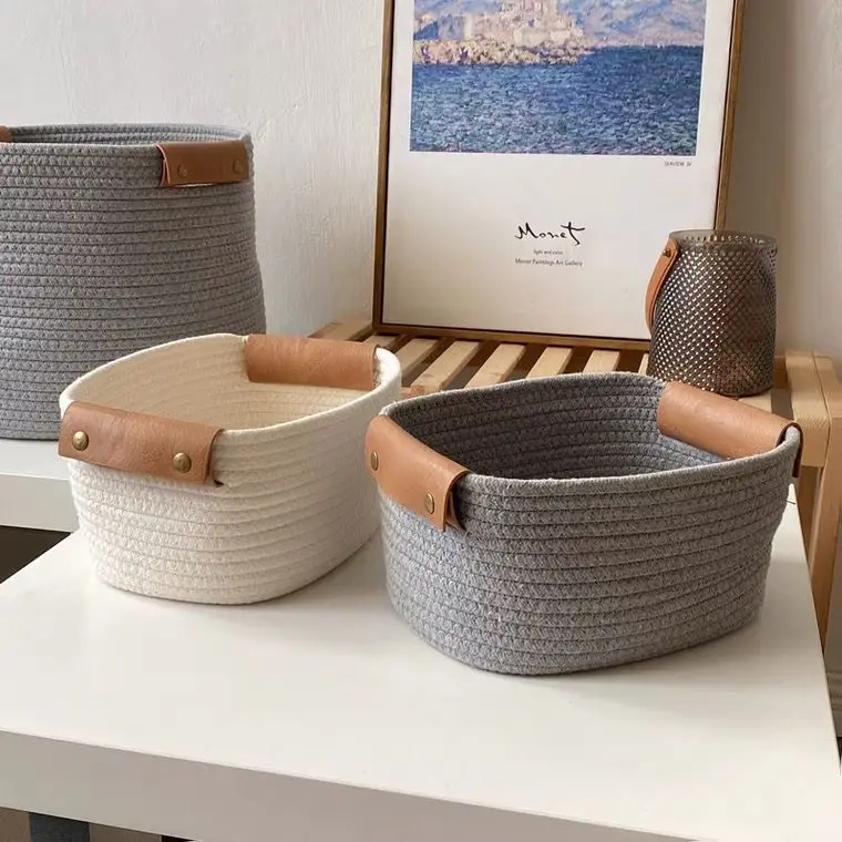 Multi-purpose Nesting Basket Shaped rectangle Handcrafted & Free of Sharp Edges storage baskets