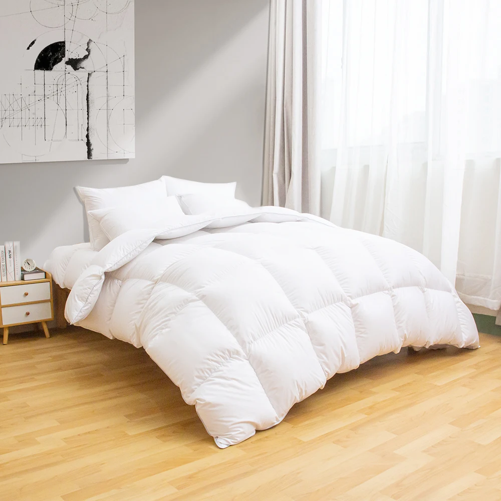 All Seasonn Use Goose Down Quilt Comforter Luxury Customized Comfy Sleeping Duvet Factory Direct Price