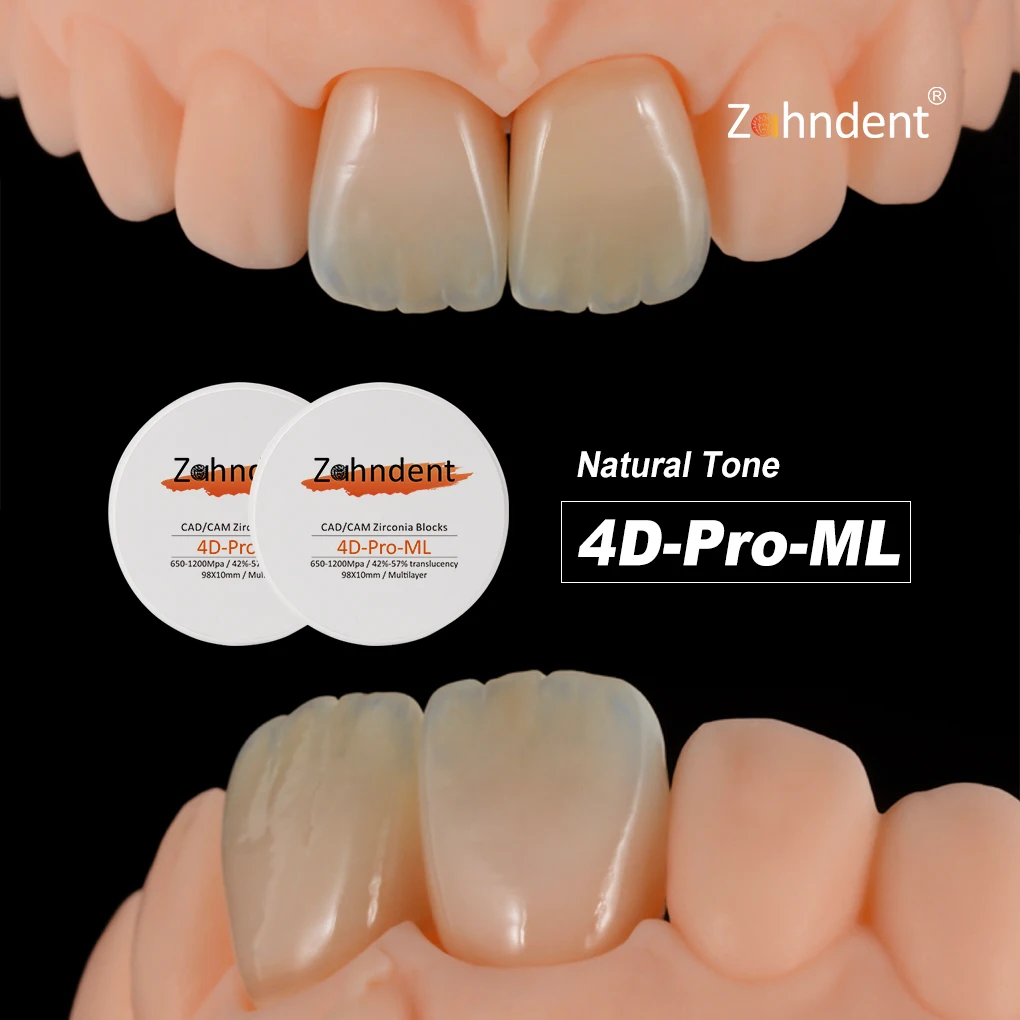 Zahndent hot sale dental lab cad cam milling consumables multilayer ceramic zirconia blocks