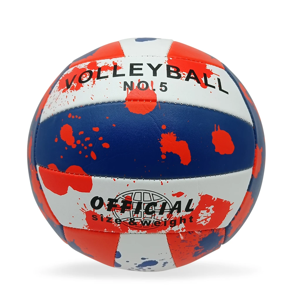 sport toys bonded PVC volleyball official size and weight, size 5 beach ball, customizable logos and colors Voleibol