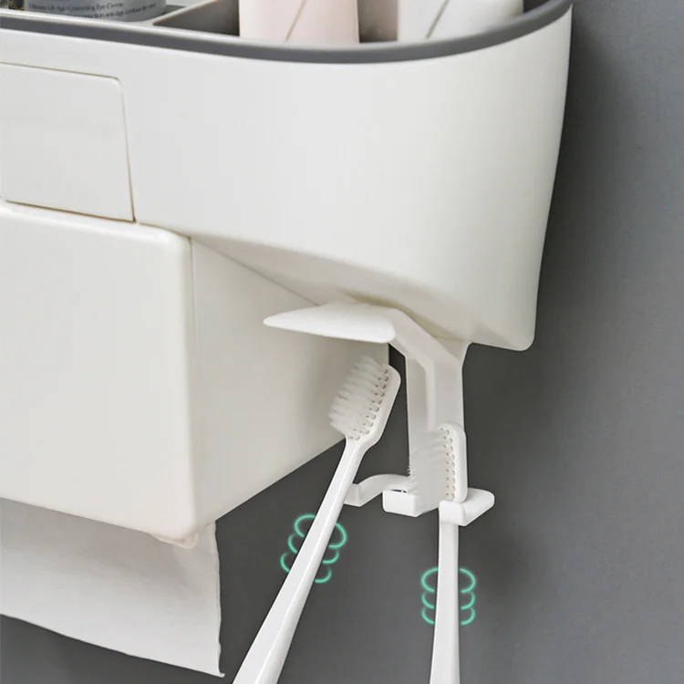 Многофункциональная полка для хранения вверх дном, автоматический диспенсер для зубной пасты в ванную комнату, полка, держатель для зубных щеток