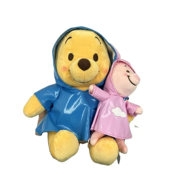 
Wholesale Cute cow coat Winnie the pooh teddy bear plush toy bed to sleep pillow year of the Ox Winnie the pooh bear 