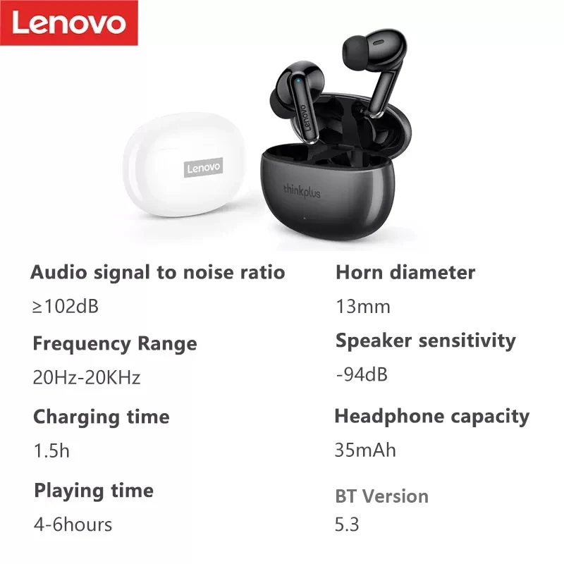 Hot Sale Lenovo Xt88 Bt5.3 Gaming Noise Cancelling 350 Mah Battery Capacity Wireless Earbuds Headphones Headset Tws Earphones
