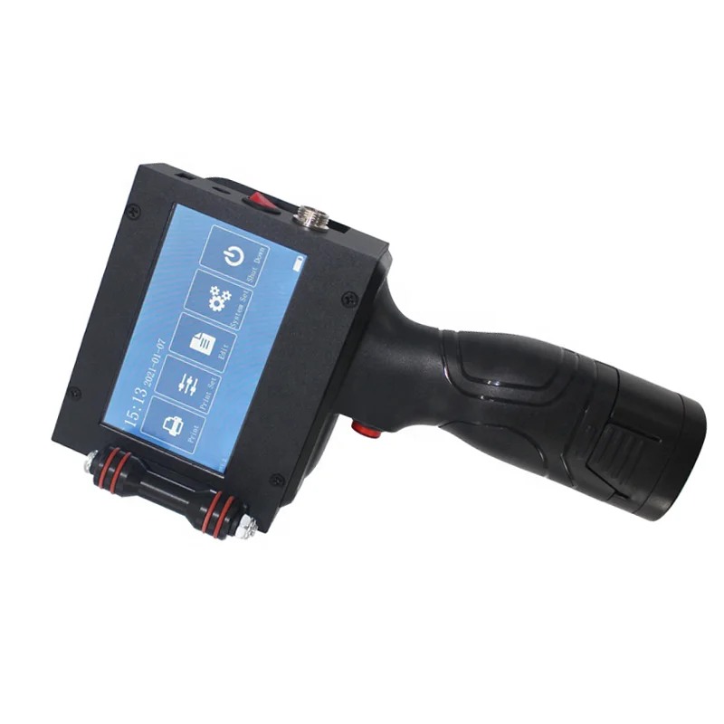 
Mobile Portable Inkjet Expire Code Barcode QR Code Logo Text Date for Printer Marking Wood and Card 