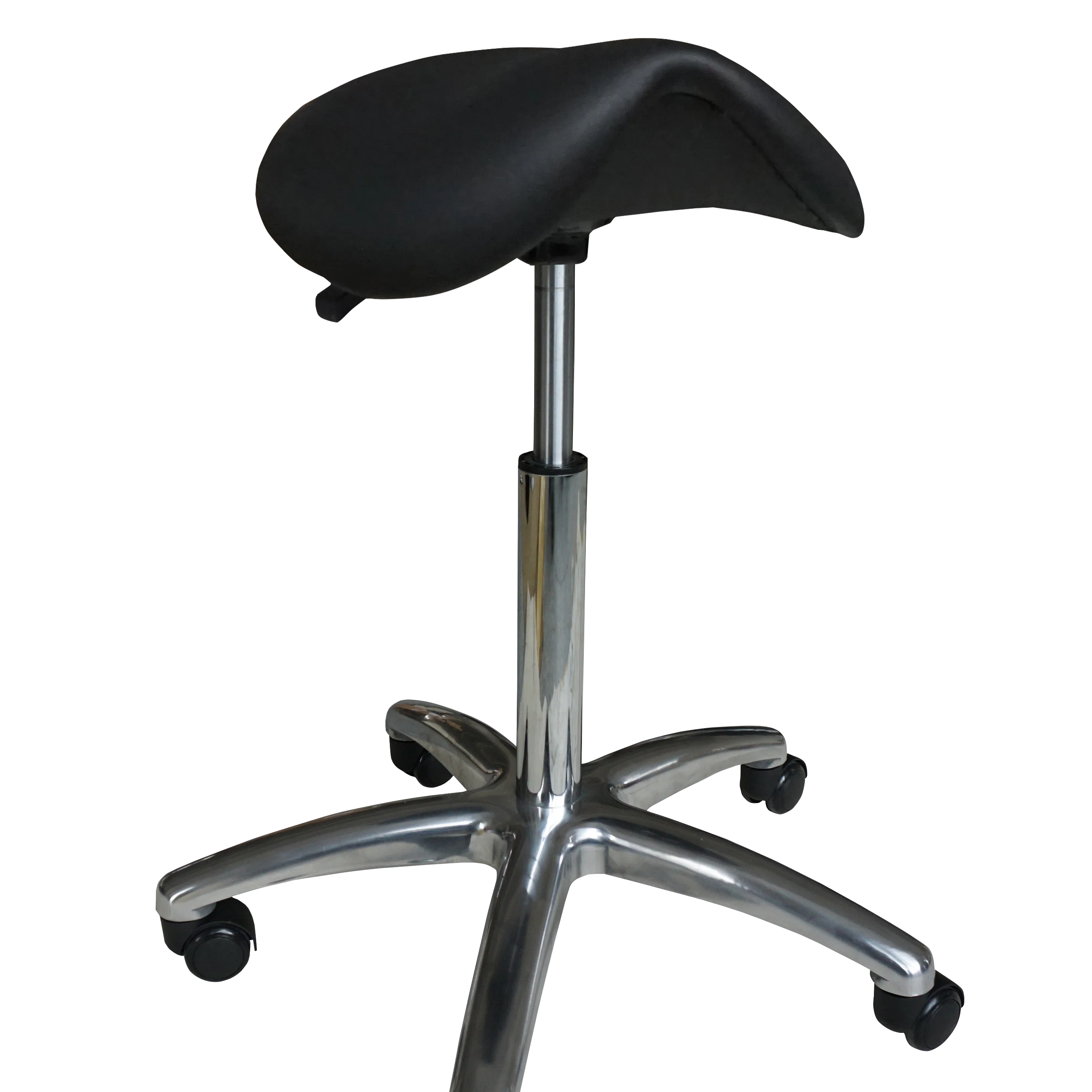 Modern Black Classical Swivel Height Adjustable Beauty Salon Furniture Barbershop Barber Master Salon Saddle Stool