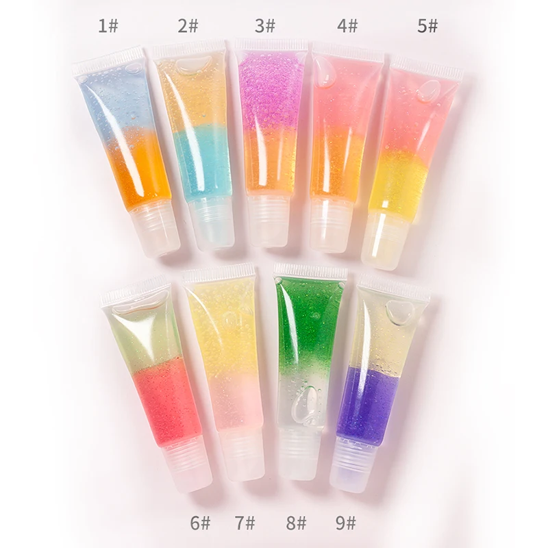 Fruit Scent Transparent Tube Colorless Lip Oil Jelly Lip Gloss