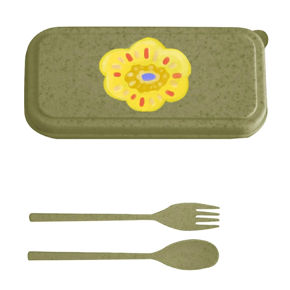 Набор кухонных столовых приборов из биоразлагаемого материала на растительной основе