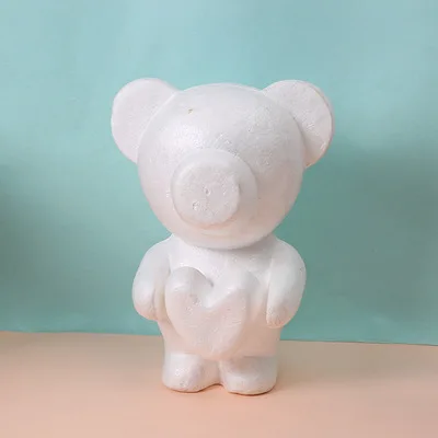 Simulation Pe Foam Flower Soap Flower Flower Bag Material Package Rose Bear Hug Bear Handmade Diy Material Bear Embryo Model