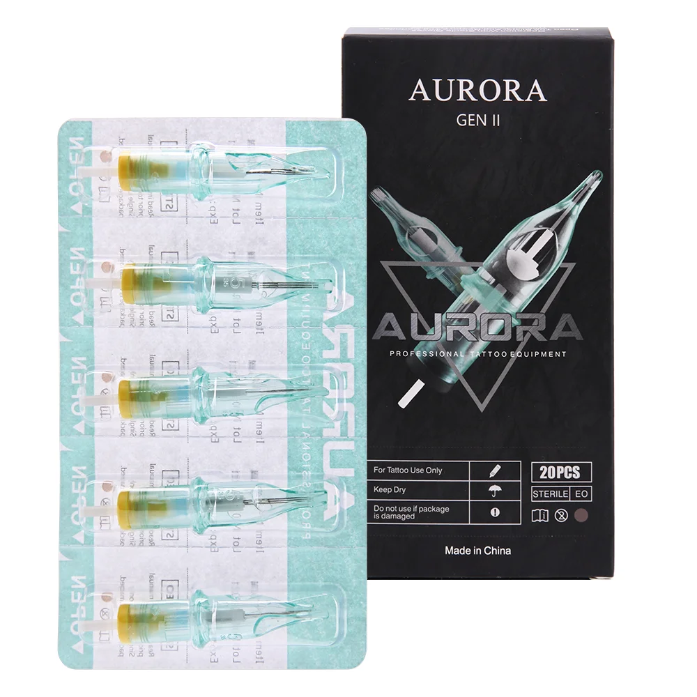 Высококачественная стерилизованная игла 1207-1209RL/RS Aurora 20 шт./коробка иглы для татуажа