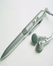 Button batteries power supply writing radio Function fm type portable writing ball pen radio