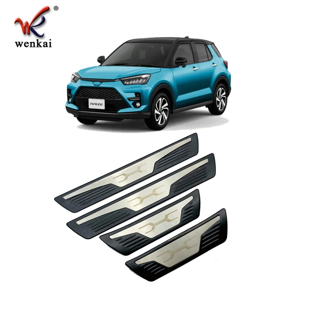 304 Stainless Steel Door Sill Scuff Plate For Toyota Raize A200A/210A 2020 Car Accessories