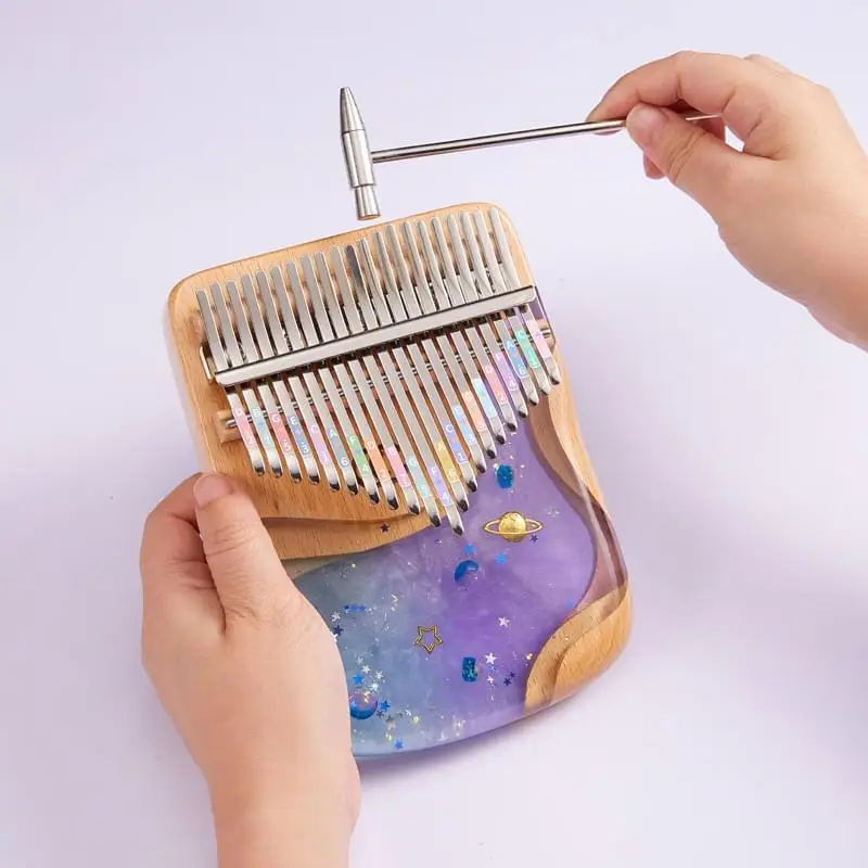 Kalimba 17 электроника с чехлом для переноски пианино с большим пальцем музыкальный инструмент