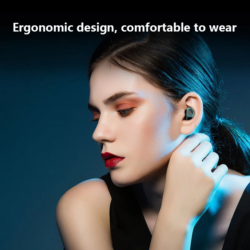 2024 NEW TWS Wireless Smart Headset, BT 5.3, Waterproof In-Ear Headphones with Digital Display for Gaming, Traveling, Sporting