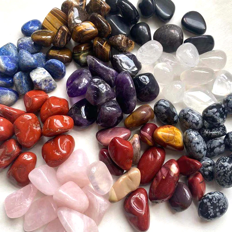 bulk wholesale chakra Crystal Gem stones Mixed Tumbled Stone Healing Reiki crystal tumble stone for home decoration