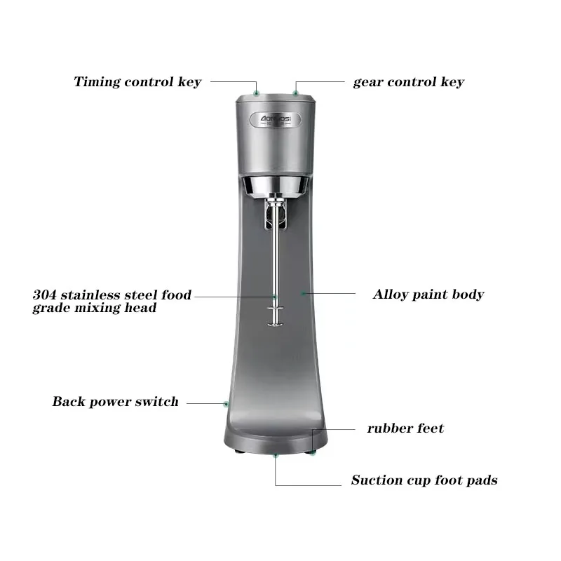Electric milkshake machine commercial milk tea shop roast milk blender large capacity shake beverage milk shaker shaker machine