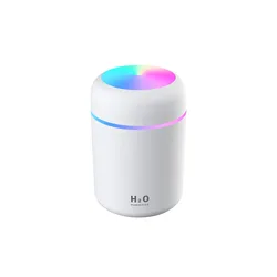 2021 Mini LED Dazzle Cup Spray Humidifier 300ml Spray Mist Humidificador Double Wet Diffuser Portable h2O Car Air Humidifiers