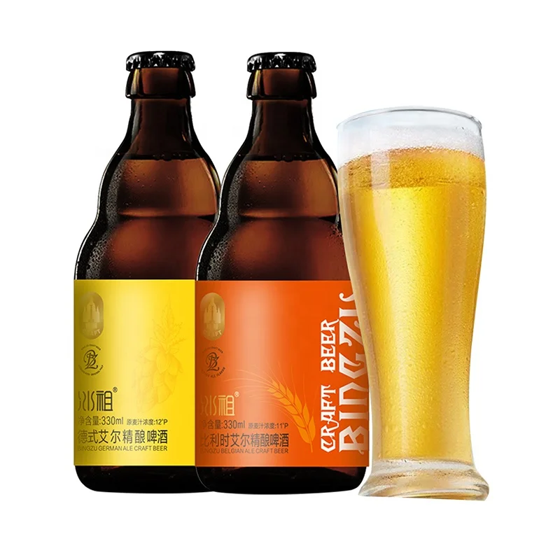 JIUR New Private Label Custom Beer 330ml Drinks Beer Belgian Ale Craft Beer for sale