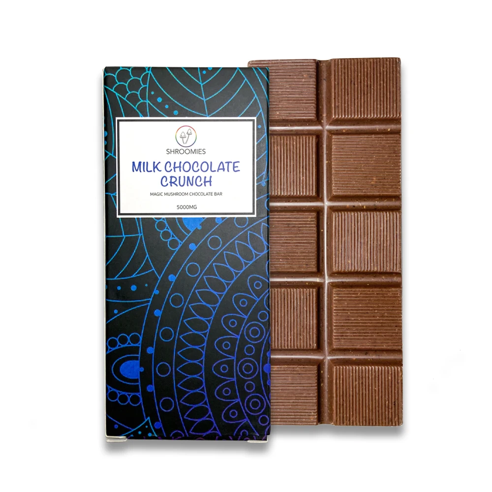 Customized Mushroom Holographic Chocolate Bar Packaging Box