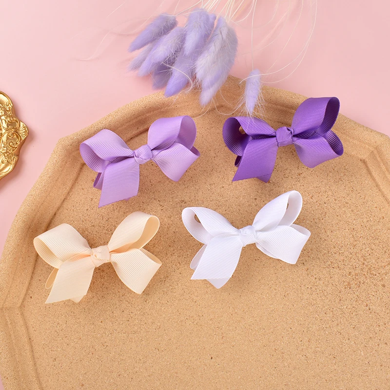 
7210312 Baby Girl 3 inch Hair Bow with Fully Covered Clip Non Slip Toddler Kid Hair Accessories Barrettes Hairpin 